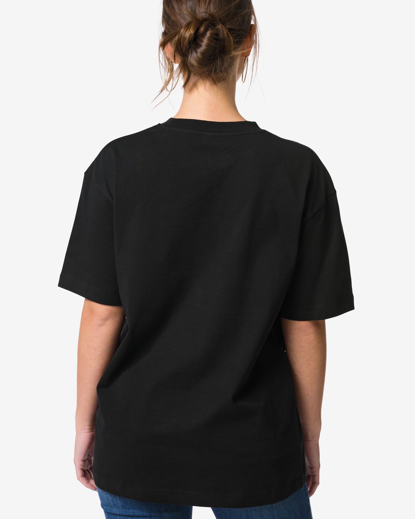 dames T-shirt Do jersey zwart zwart - 36304310BLACK - HEMA