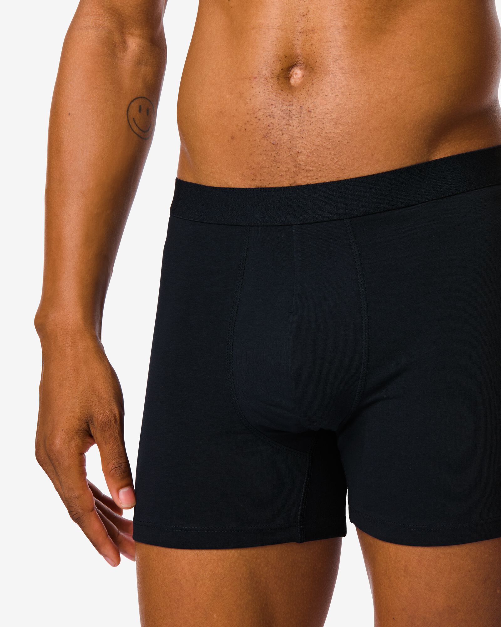 3er-Pack Herren-Boxershorts, lang blau blau - 1000010263 - HEMA