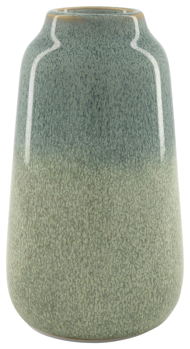 Keramikvase, reaktive Glasur, Ø 8 x 15,5 cm, grün - 13322100 - HEMA