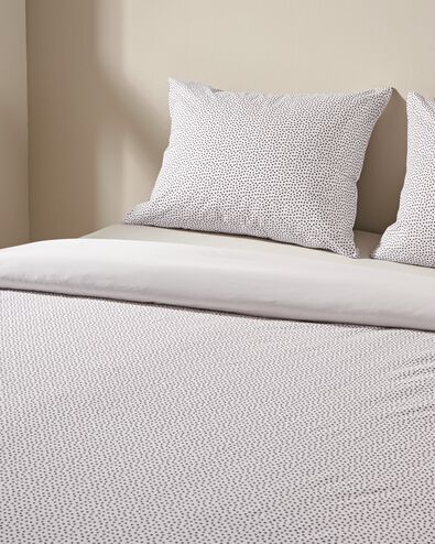 housse de couette 200x200/220cm coton doux pois - 5790156 - HEMA