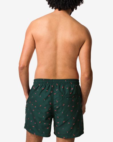 maillot de bain homme Pieter cerises vert fonc&eacute; vert fonc&eacute; - 22100140DARKGREEN - HEMA