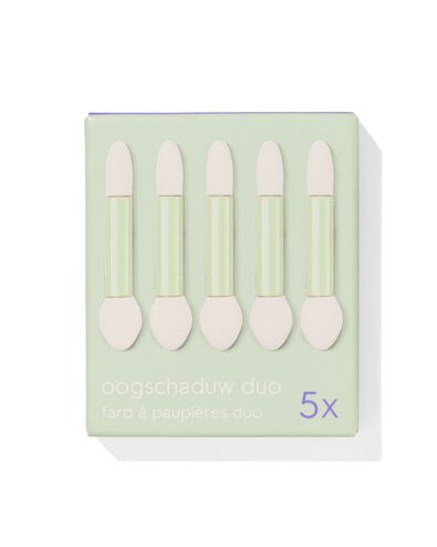 duo eye shadow applicators 5 stuks  - 11201041 - HEMA