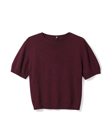 pull femme Gael maille fine bordeaux bordeaux - 36207750BURGUNDYRED - HEMA