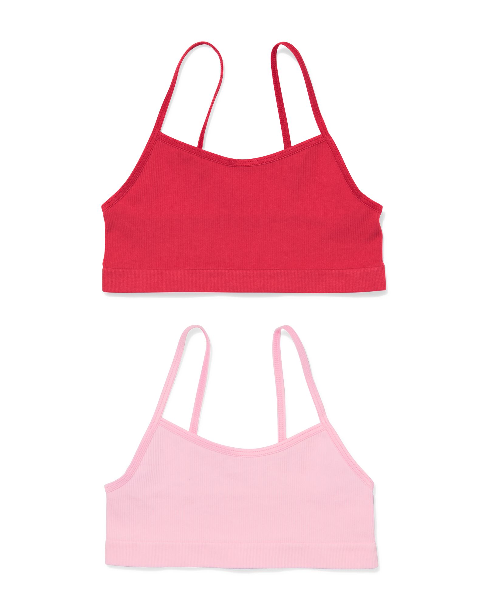 HEMA Kindertop Naadloos - 2 Stuks Roze (roze)