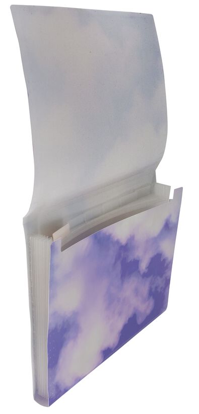 Dokumentenmappe, 6 Fächer, 25 x 33 x 2.5 cm, Wolken - 14822435 - HEMA