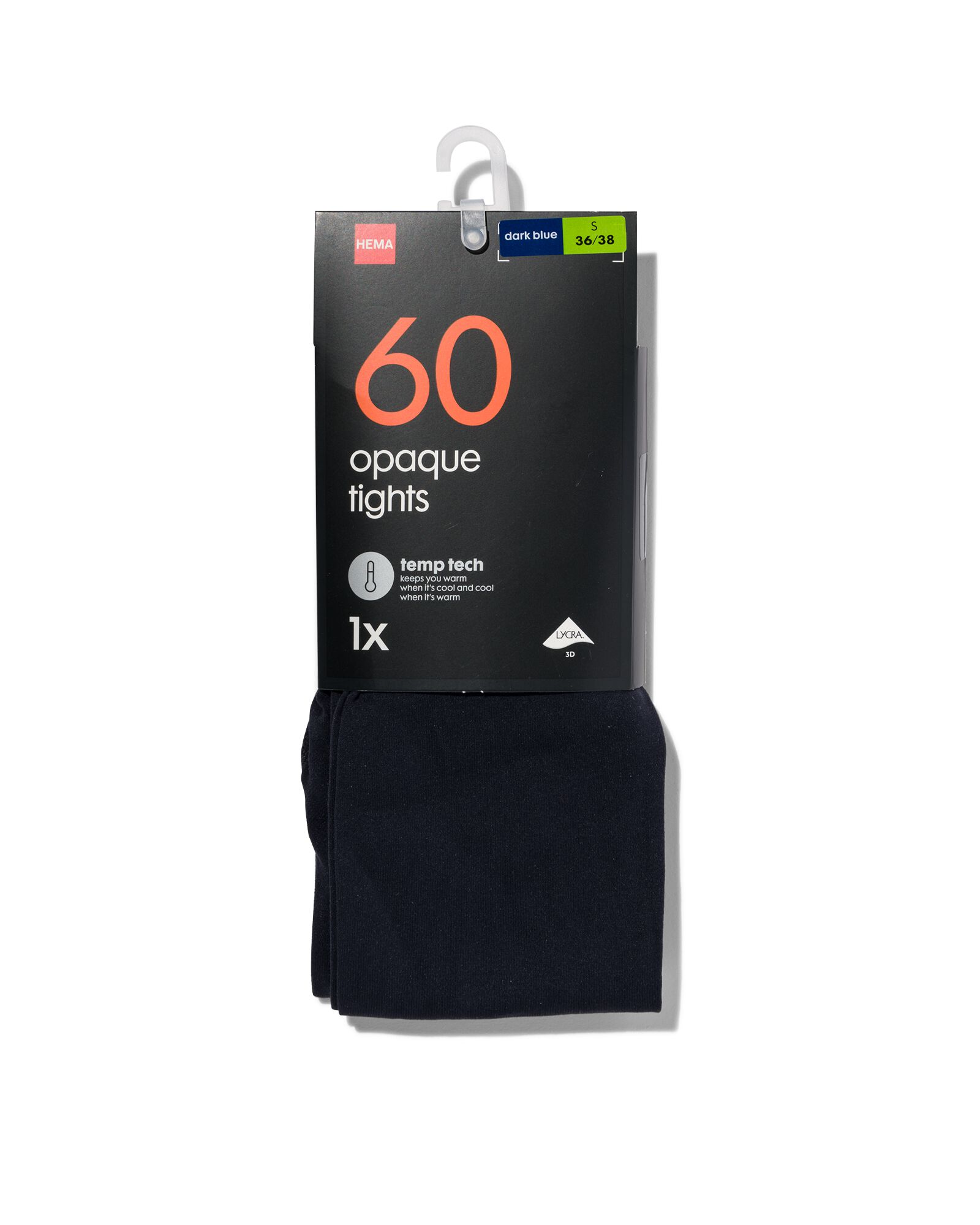 collant temp tech 60 deniers bleu fonc&eacute; bleu fonc&eacute; - 1000001114 - HEMA