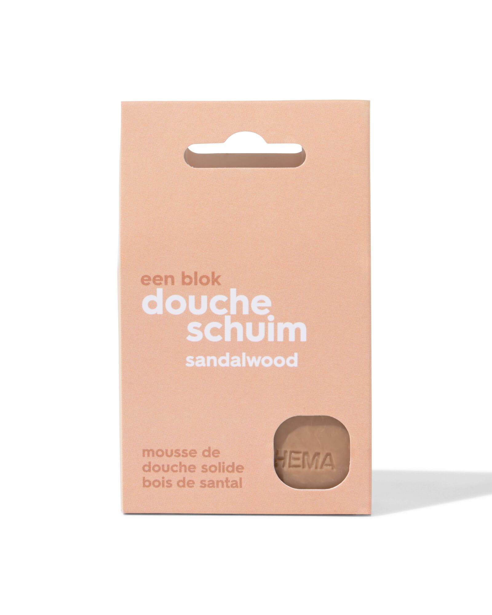 bloc de mousse de douche bois de santal 65g - 11300069 - HEMA