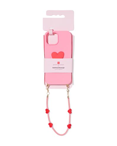 telefoonhoesje met koord iPhone 15 - 60102010 - HEMA