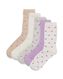 5er-Pack Damen-Socken, mit Baumwollanteil beige 35/38 - 4290351 - HEMA