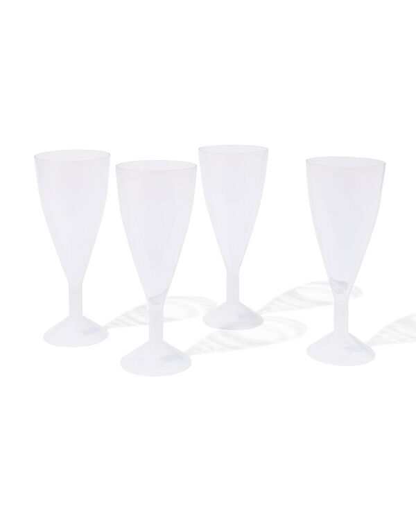 verres &agrave; champagne r&eacute;utilisables lot de 4 - 14250278 - HEMA