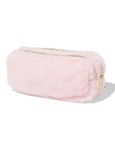 Federm&auml;ppchen, doppelter Rei&szlig;verschluss, flauschig, rosa - 14400180 - HEMA