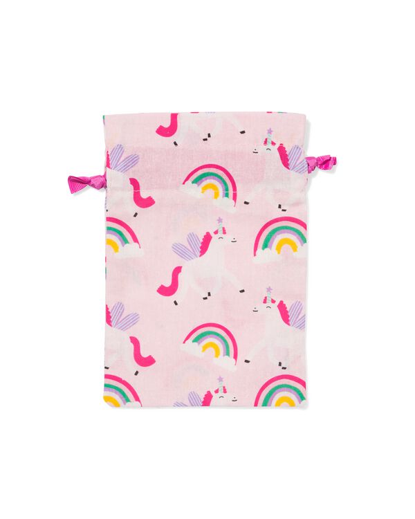sac cadeau 21 x 14 cm coton licorne - 14710328 - HEMA