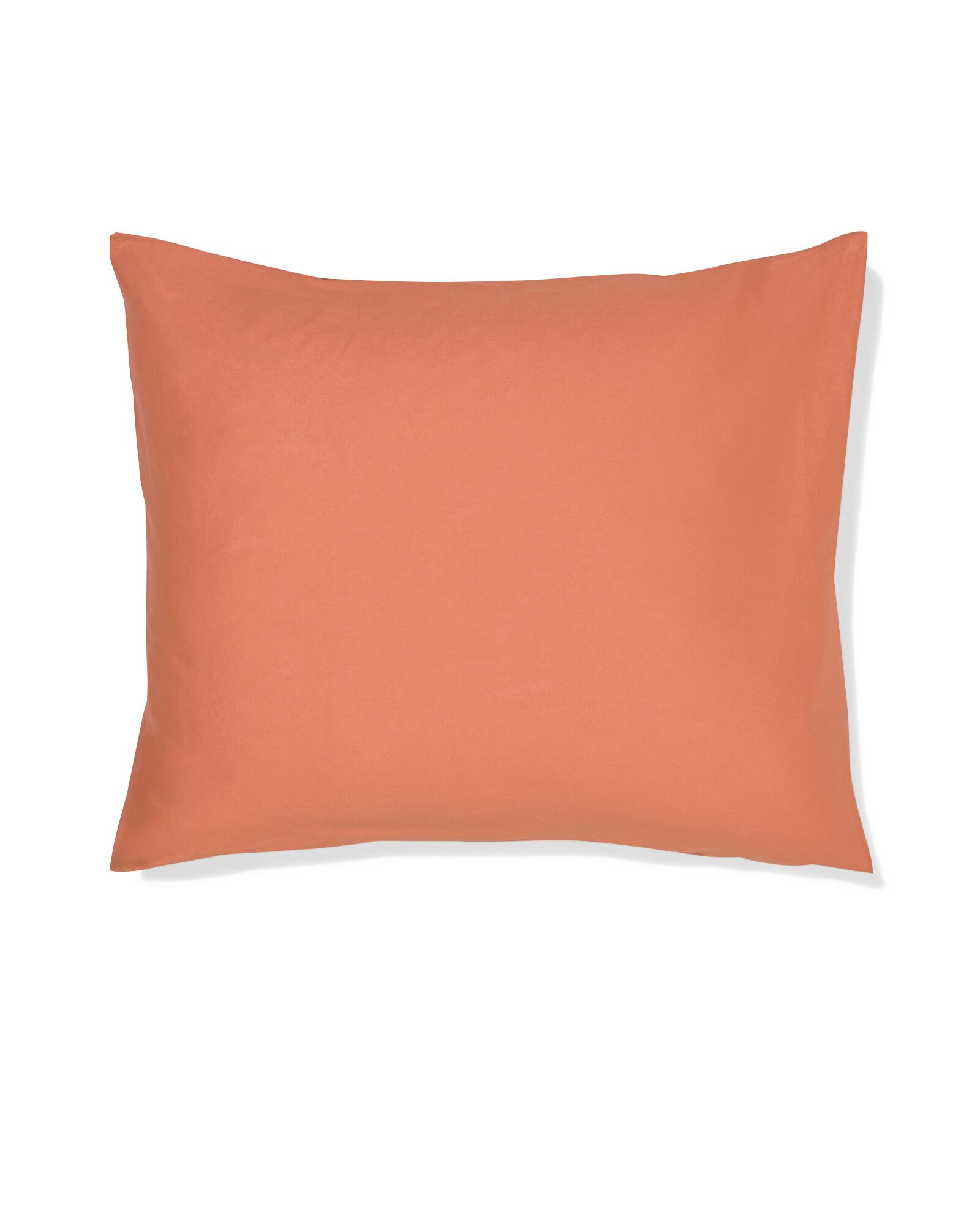 taie d'oreiller 60x70cm coton doux orange rouge - 5130026 - HEMA