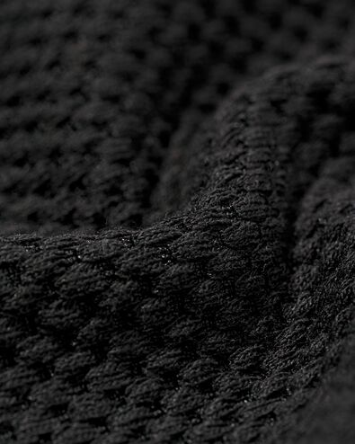 damesbroek Kacey met structuur zwart - 36288055BLACK - HEMA