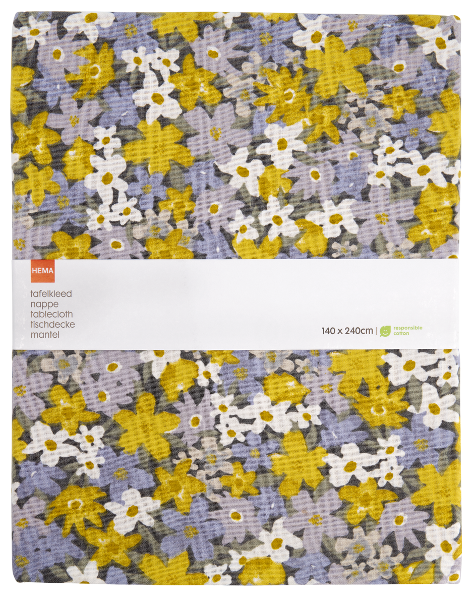 nappe 140x240 coton fleurs - 5300118 - HEMA