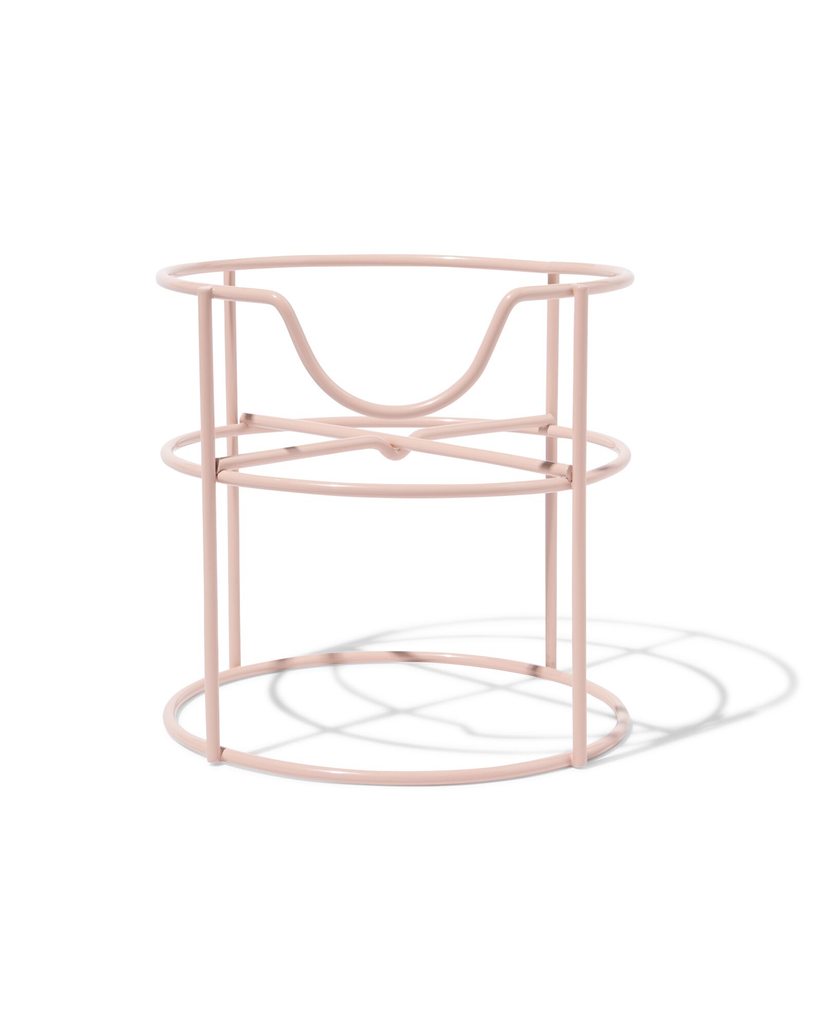 support fontaine &agrave; boisson 16,5x16,5x16cm m&eacute;tal rose - 41800211 - HEMA