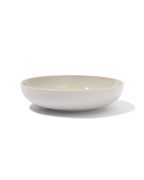 assiette creuse 21 cm - helsinki - émail réactif - gris clair - 9602015 - HEMA