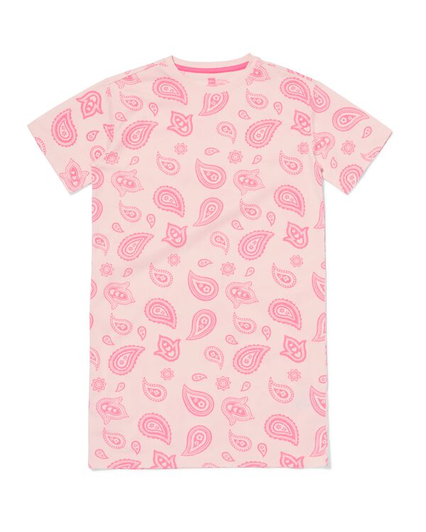 chemise de nuit enfant cachemire rose rose - 23002361PINK - HEMA
