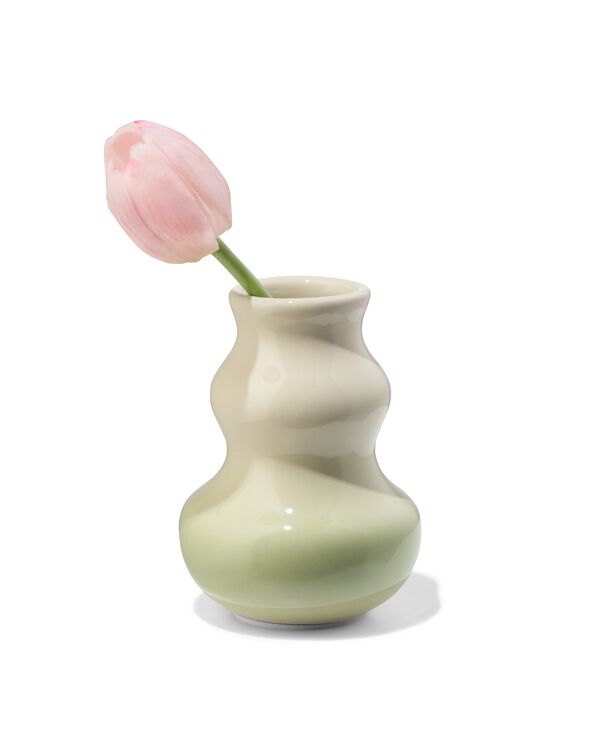 Vase ⌀ 7 x 11 cm aus Keramik organisch beige - 13326020 - HEMA