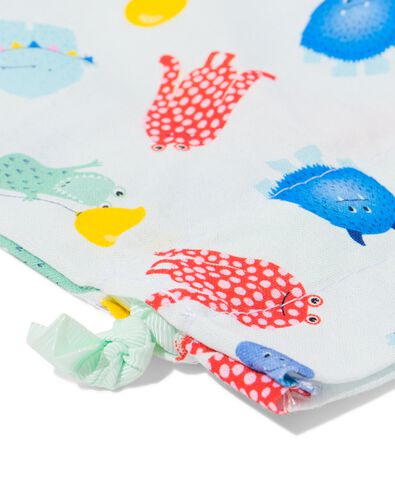 sac 20,5x14,5cm coton monstres - 14700690 - HEMA