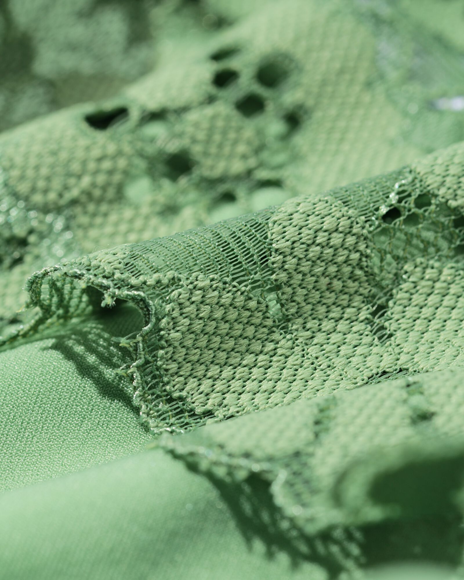 slip br&eacute;silien femme microfibre avec dentelle vert - 19600924GREEN - HEMA