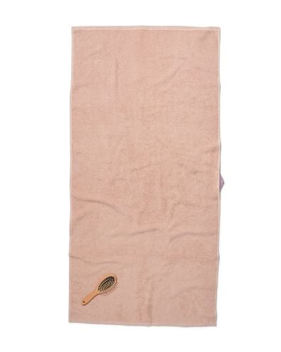 serviette de bain 2&egrave;me vie coton recycl&eacute; rose p&acirc;le rose p&acirc;le - 1000031878 - HEMA