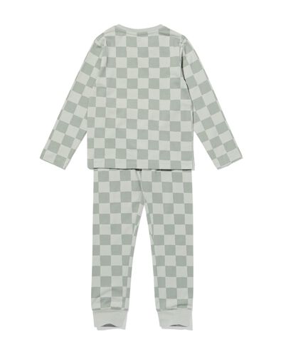 pyjama enfant carreaux vert clair vert clair - 23005160LIGHTGREEN - HEMA