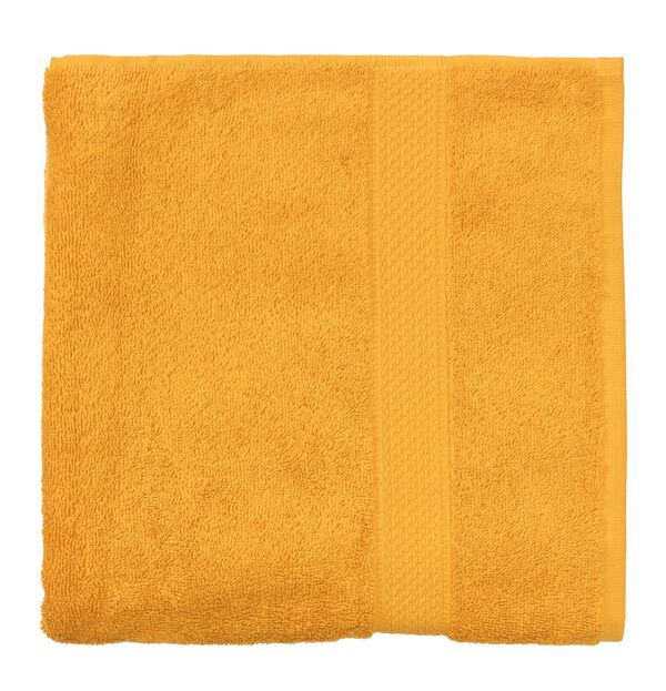serviette - 60 x 110 cm - qualit&eacute; h&ocirc;tel - ocre uni jaune ocre serviette 60 x 110 - 5220030 - HEMA