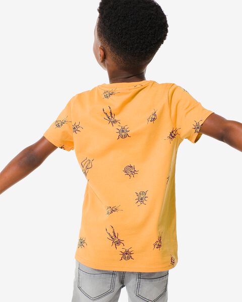 t-shirt enfant insectes jaune jaune - 1000030678 - HEMA