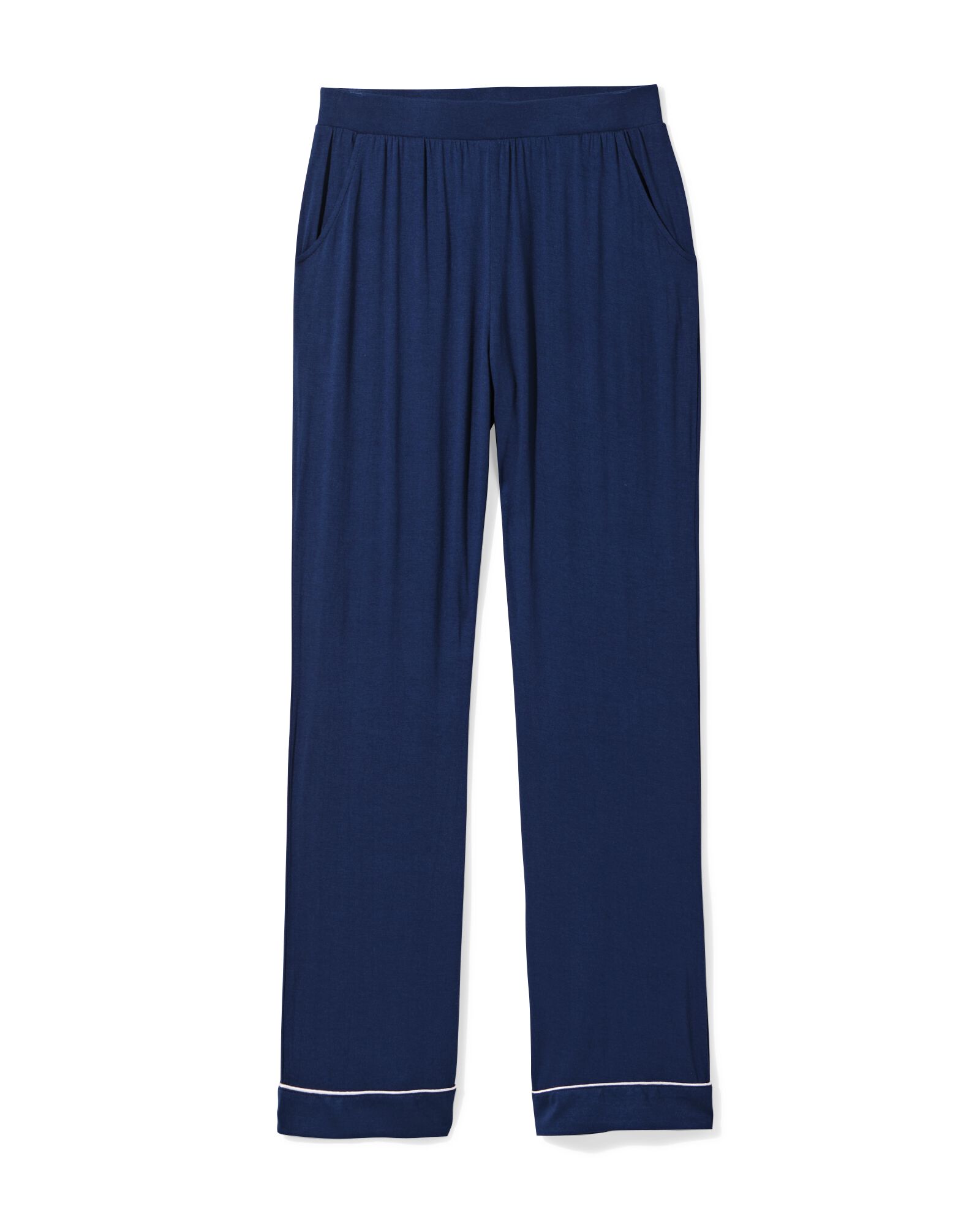 pantalon de pyjama femme viscose bleu fonc&eacute; bleu fonc&eacute; - 23420135DARKBLUE - HEMA