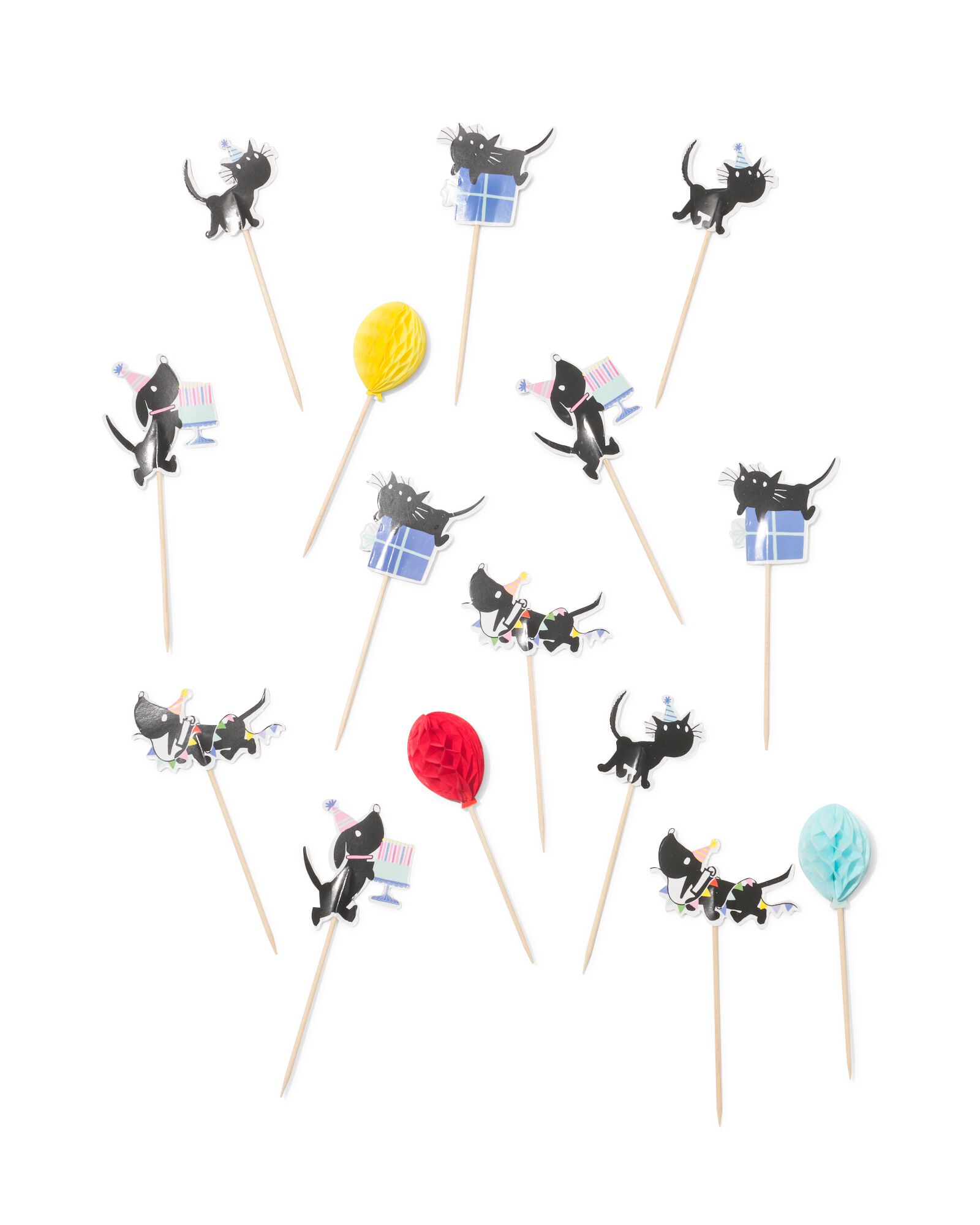 Takkie en Siepie cocktailprikkers - 15 stuks - 14250420 - HEMA