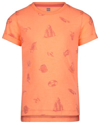 t-shirt enfant orange vif - 1000024048 - HEMA