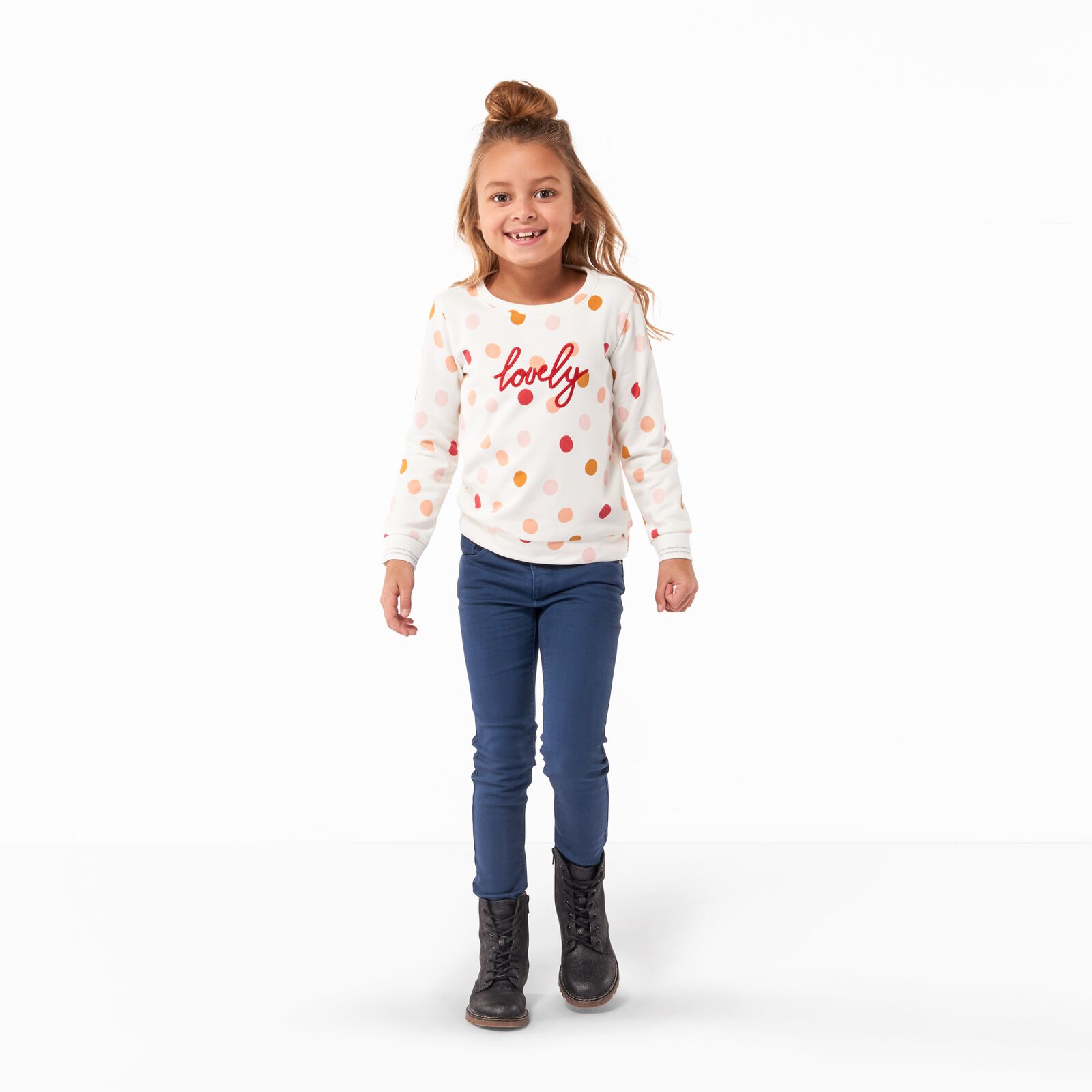 kinder jeans skinny fit donkerblauw - 1000028231 - HEMA