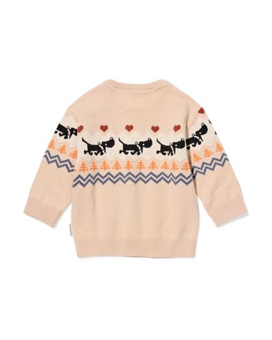 pull Takkie nouveau-n&eacute;  marron clair - 33434520LIGHTBROWN - HEMA