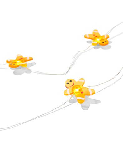 lichtsnoer 1.8m met 15 lampjes peperkoek voor binnen - 25500151 - HEMA