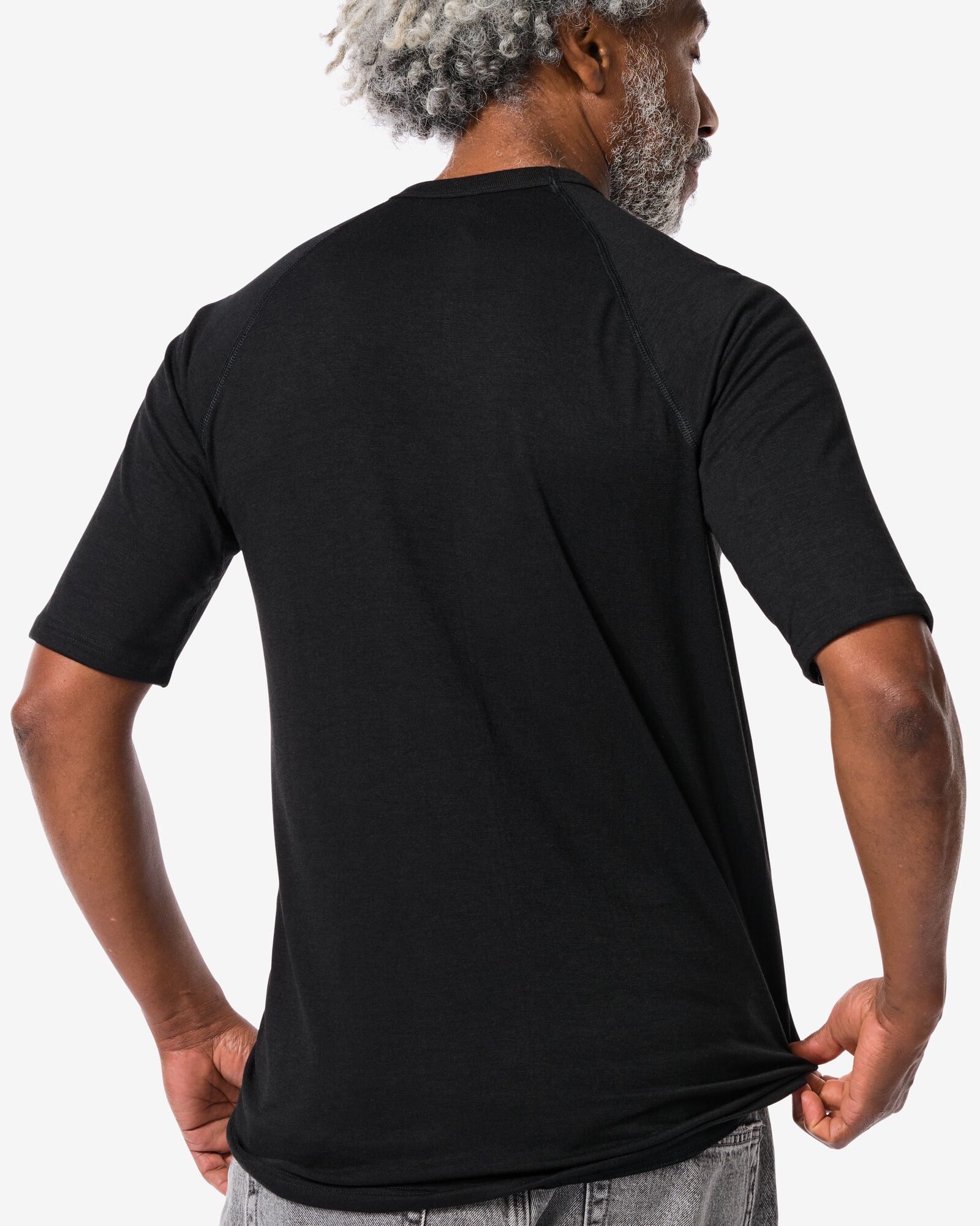 heren thermo t-shirt zwart zwart - 1000018852 - HEMA
