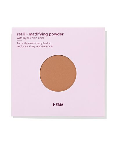 navulling mattifying powder 25 golden caramel - 11290417 - HEMA