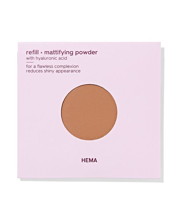 recharge poudre matifiante 25 golden caramel - 11290417 - HEMA