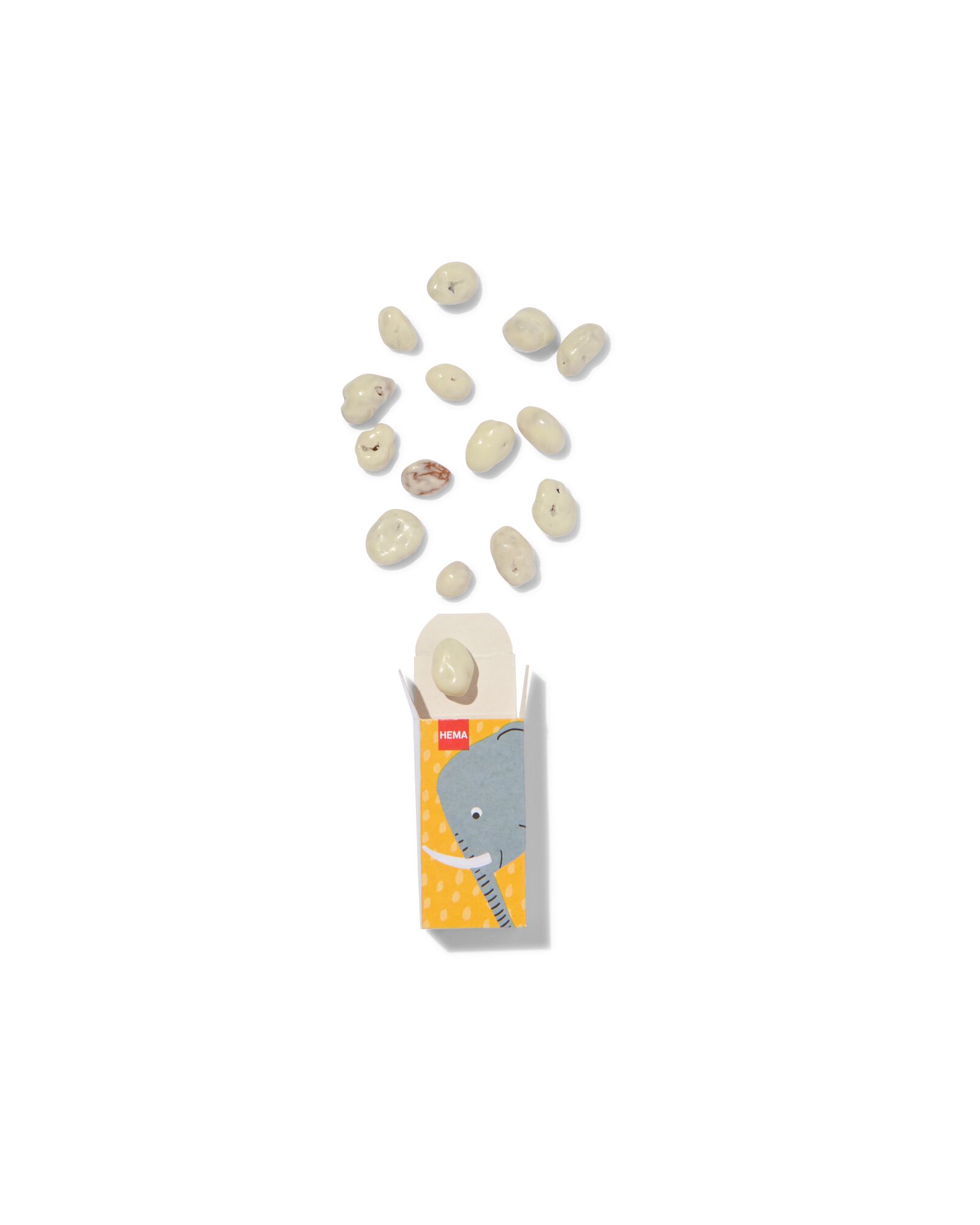 rozijnen met witte chocolade en yoghurtsmaak 104gram - 10200031 - HEMA