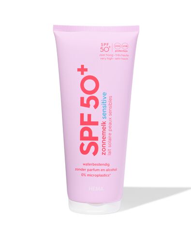zonnebrand gevoelige huid SPF50 200ml - 11630013 - HEMA