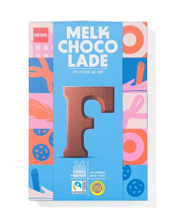 lettre en chocolat au lait F 140g - 24401106 - HEMA