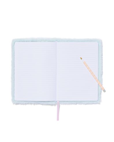 carnet A5 avec couverture en peluche  - 14511126 - HEMA
