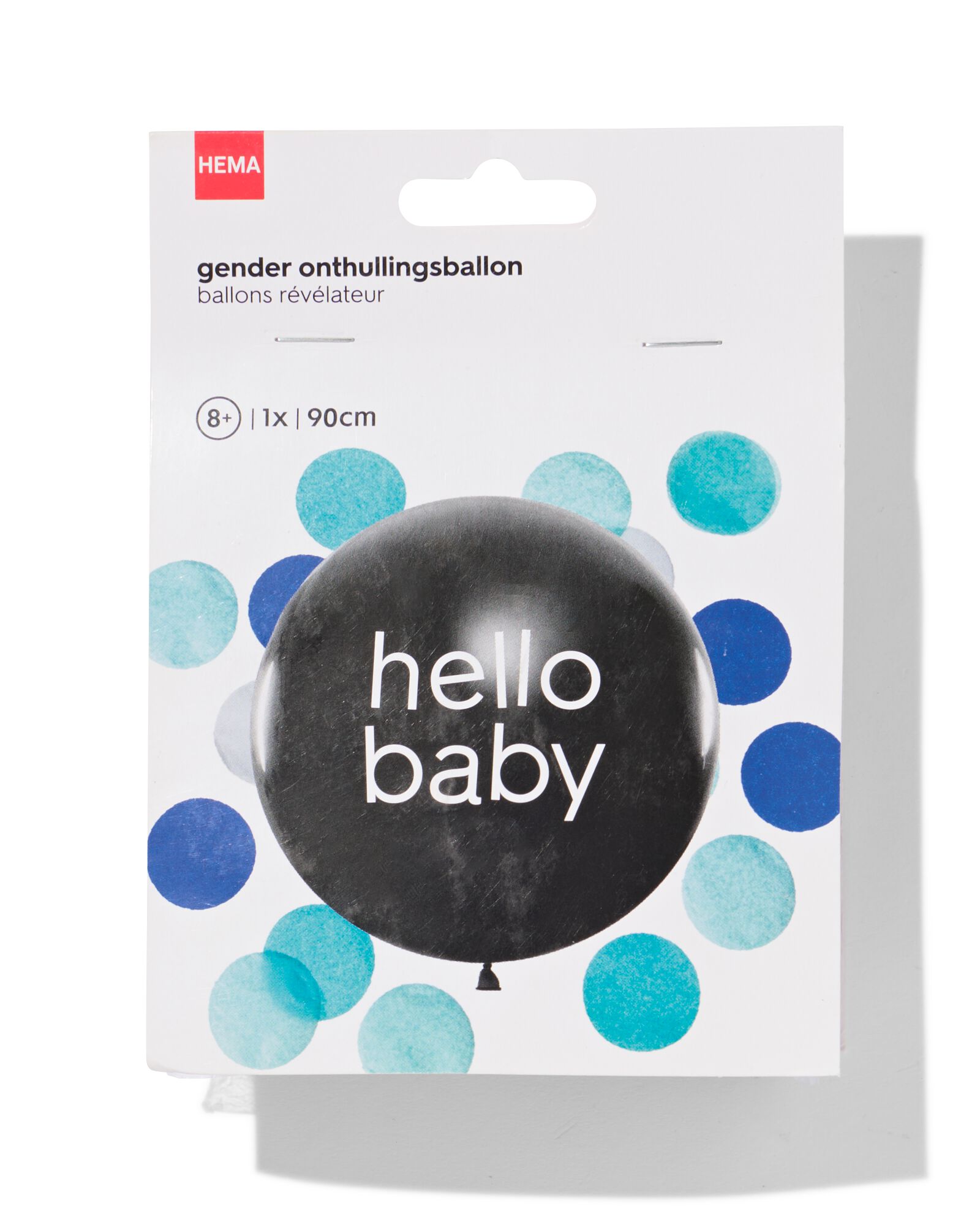 gender reveal ballon &Oslash;90cm blauw - 14200009 - HEMA