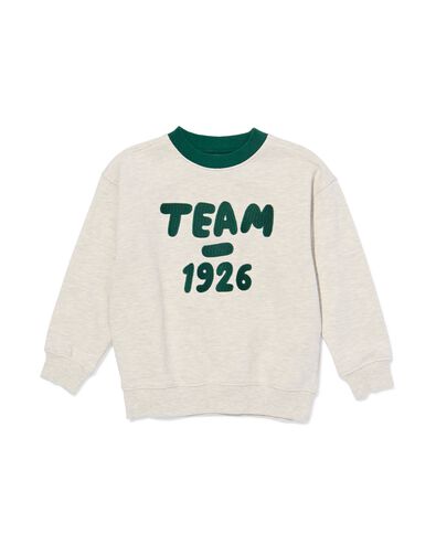 Kindersweater &bdquo;Team 1926&ldquo; ecru ecru - 30702524ECRU - HEMA