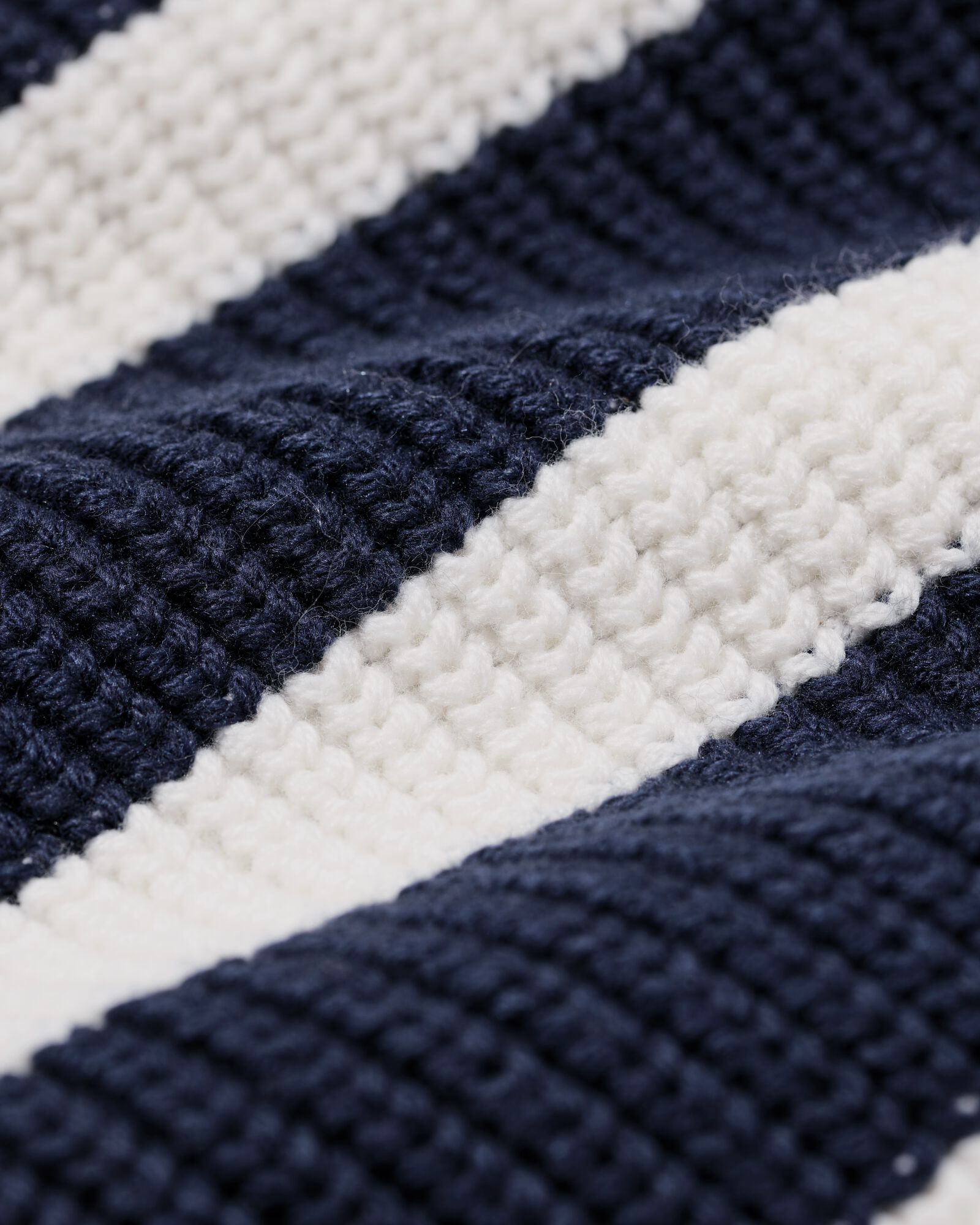 Strick-Kinderpullover, Streifen blau - 30705703BLUE - HEMA