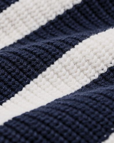 Strick-Kinderpullover, Streifen blau - 30705703BLUE - HEMA