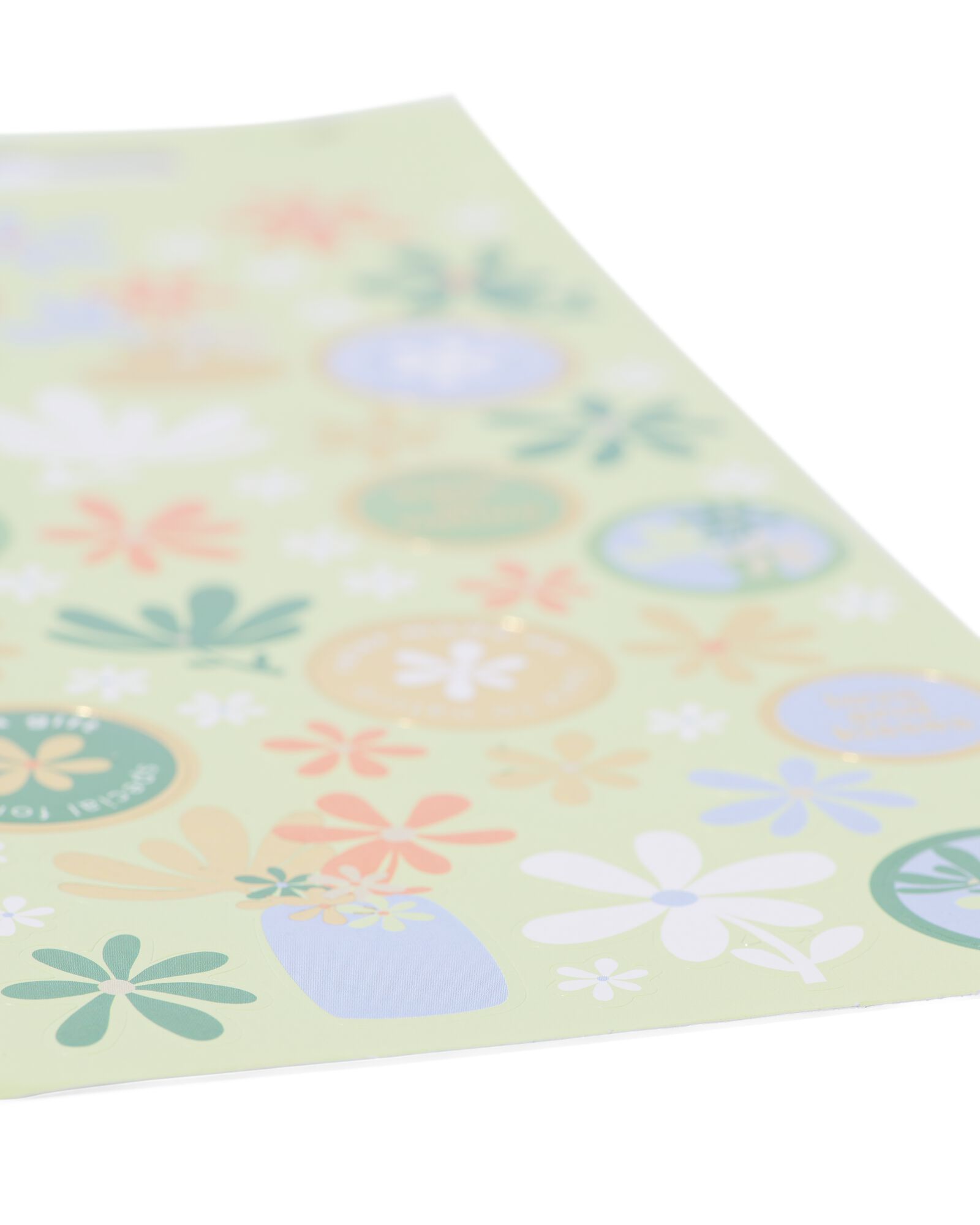 Feuilles d'autocollants 19x11 fleurs - 3 pi&egrave;ces - 14106017 - HEMA