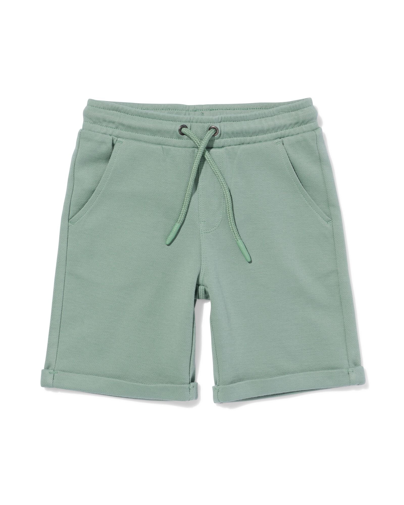 kindershort regular fit groen groen - 30715204GREEN - HEMA