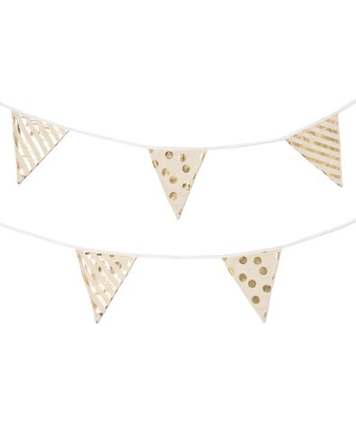 guirlande drapeaux textile dor&eacute;e 8 m - 14250150 - HEMA