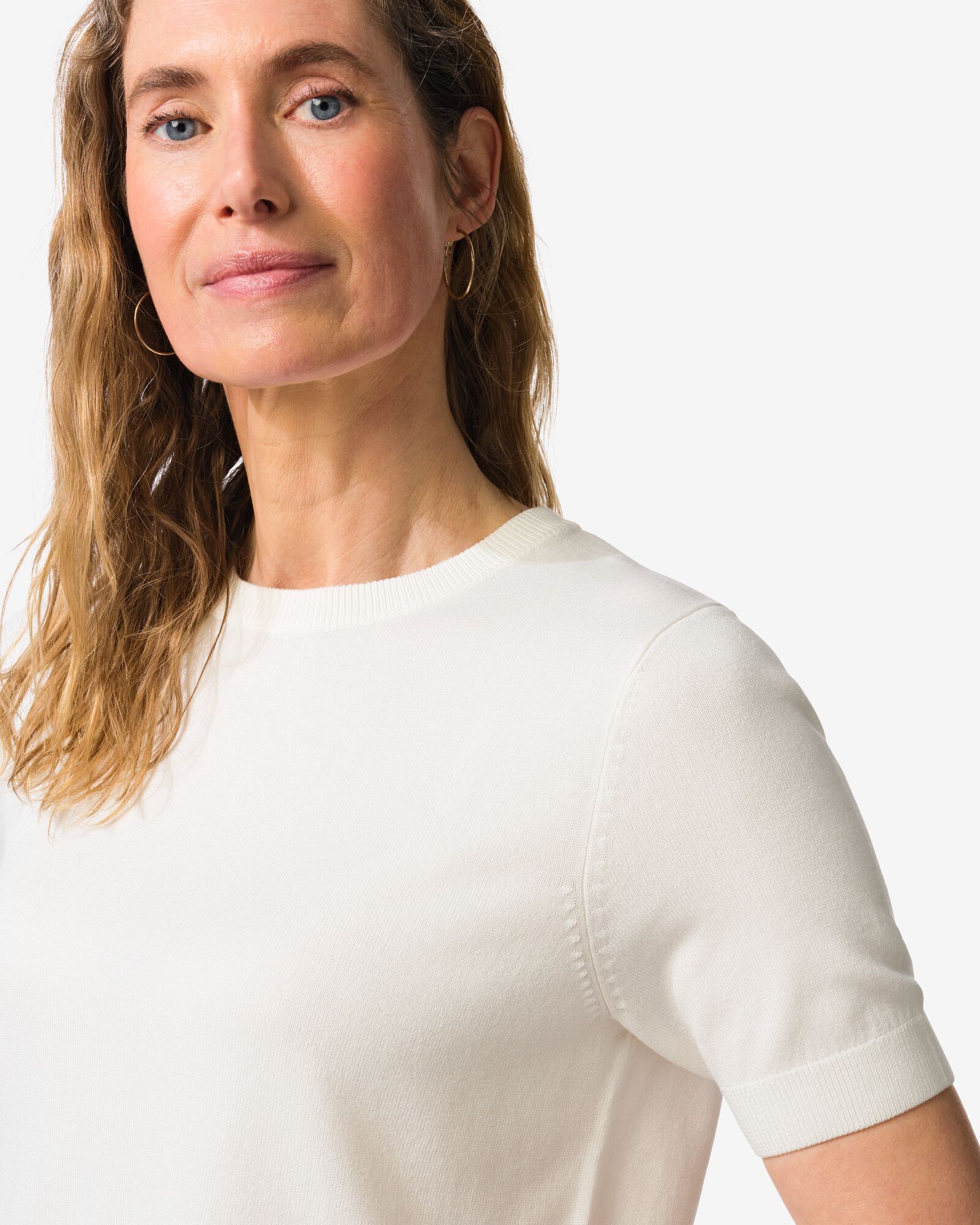 pull en maille femme Fally blanc blanc - 36357070WHITE - HEMA